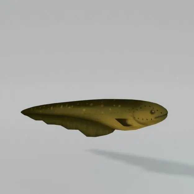 Electric Eel Low-poly 3D model
