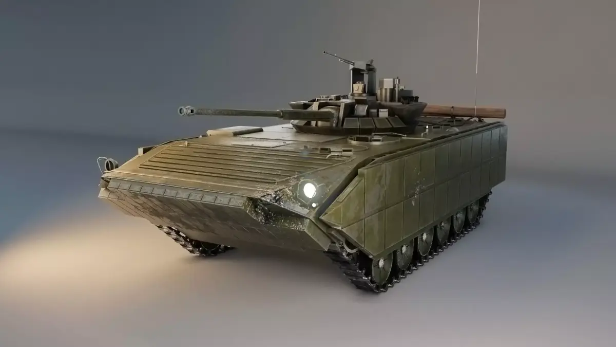 BMP-2 armoured vehicle 3D model