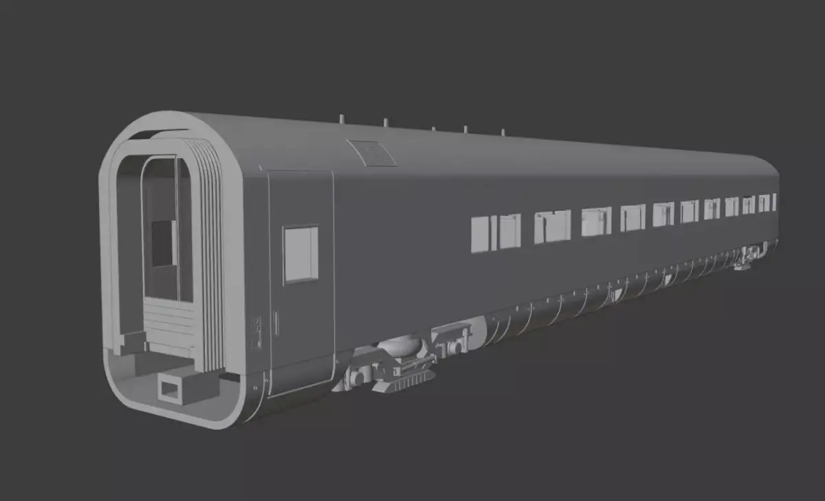 H0 1-87 scale Reisezugwagen Apmz 116 4 3D print model