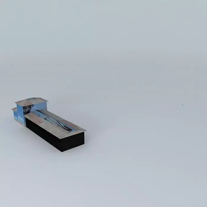 Train station 3D model 6