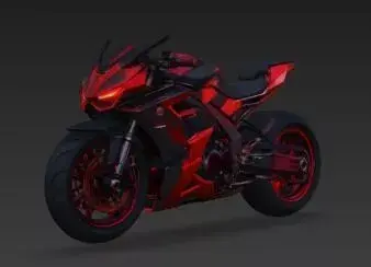 Moto Futurista CyberSport 3D 3D model