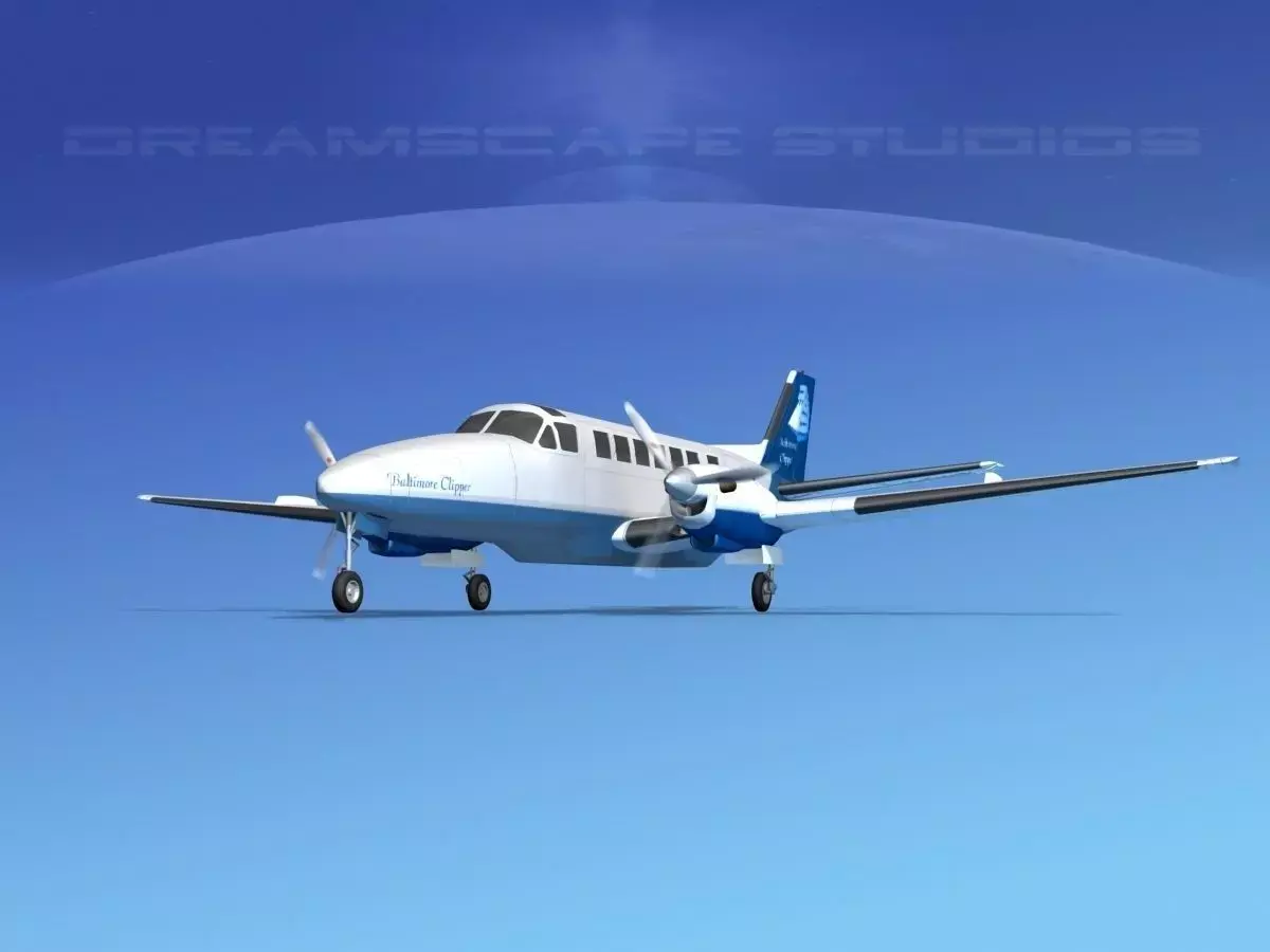 Beechcraft B99 Baltimore Clipper 3D model