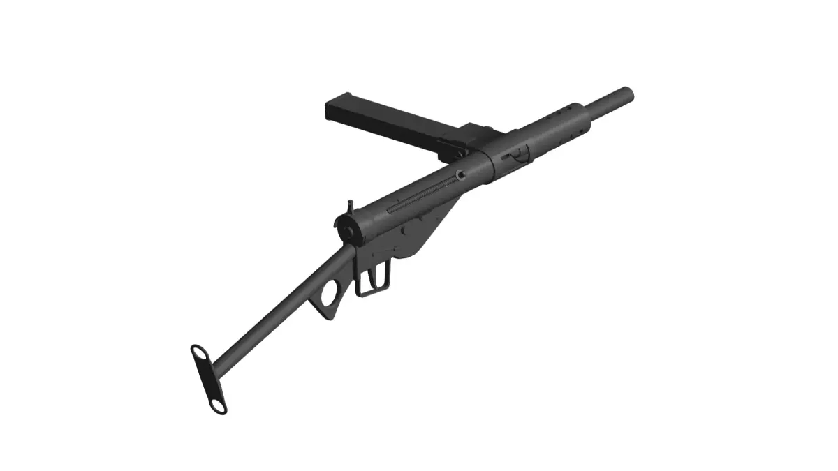 Sten submachine gun 3D model