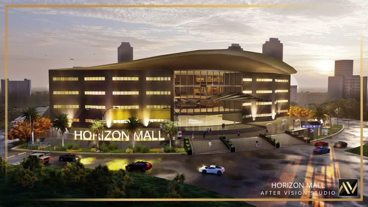Shopping mall Low Poly Low-poly 3D model