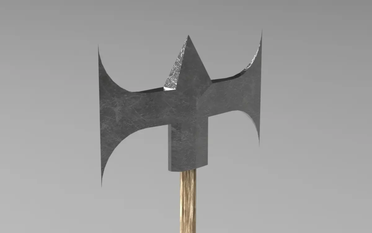 Battle Axe 3D model 11