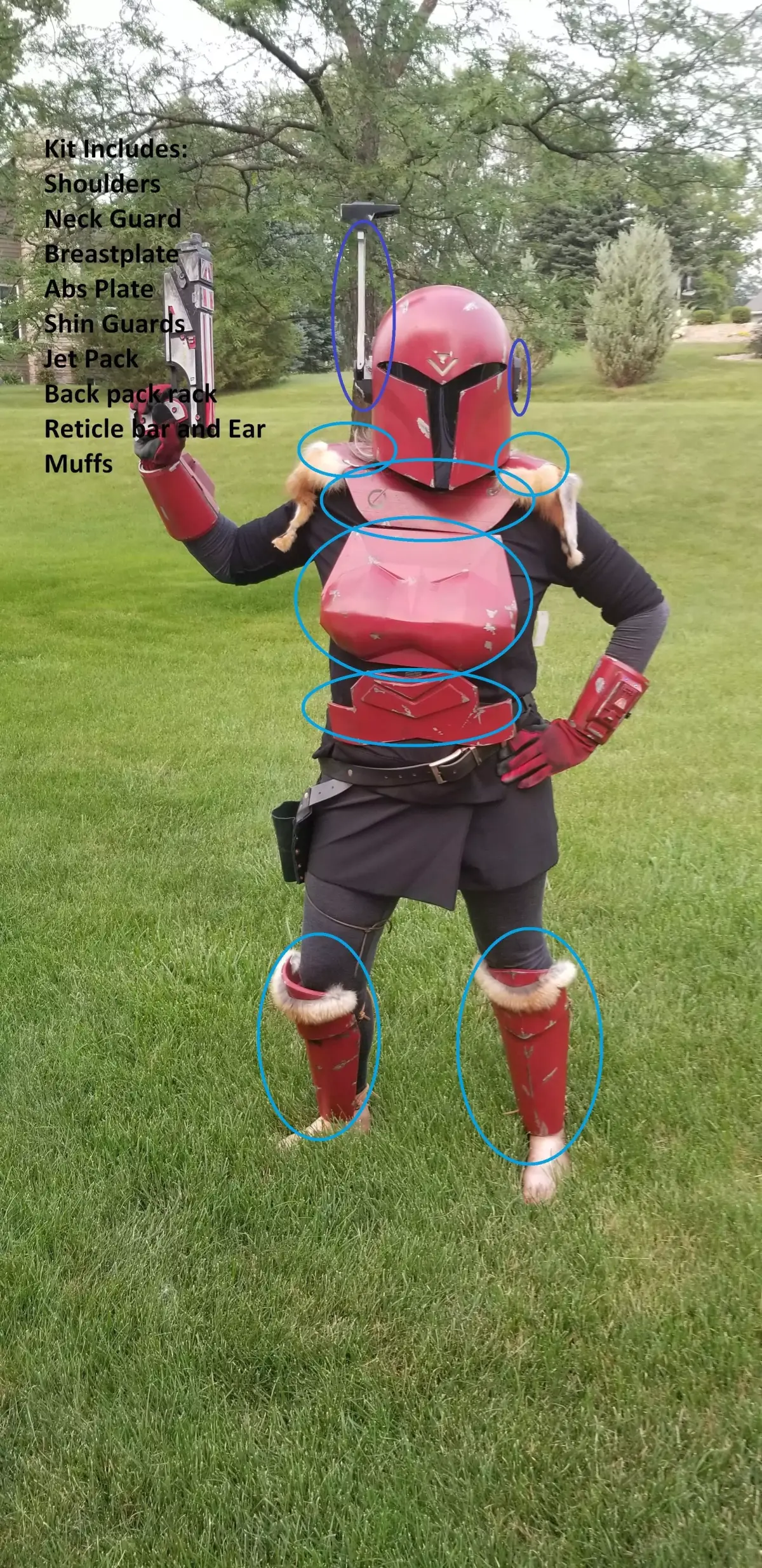 Mandalorian Armor and Helmet Mod Kit 3D print model