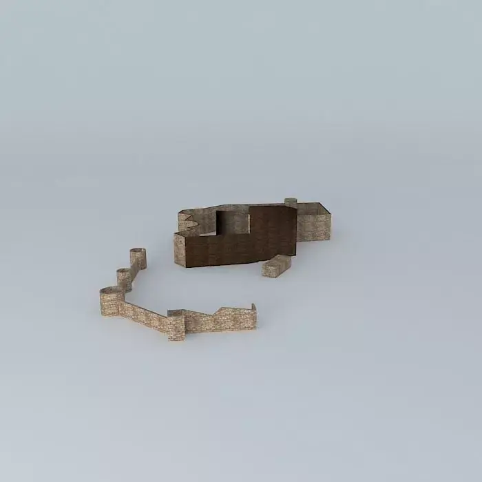 Castle Montánchez Free 3D model