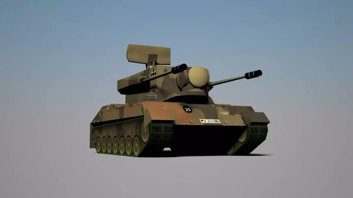 SPAAG Cheetah Low-poly 3D model