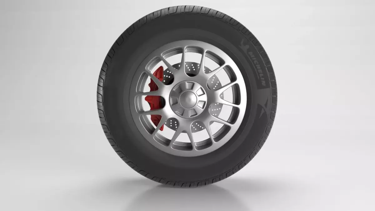 Tire standar Car wheel Free 3D model