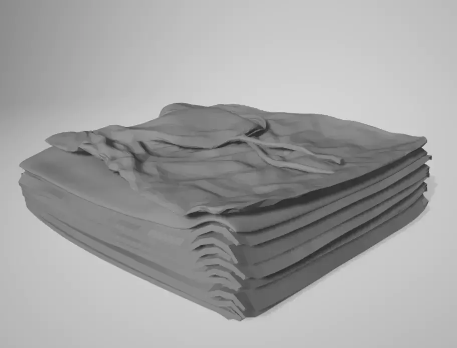 Folded Clothes 3D model