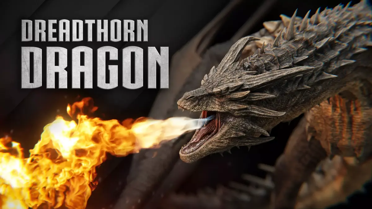 Dragon Low-poly 3D model 8