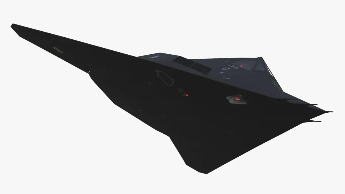 F-117 Nighthawk Stealth Aircraft in Flight 3D model