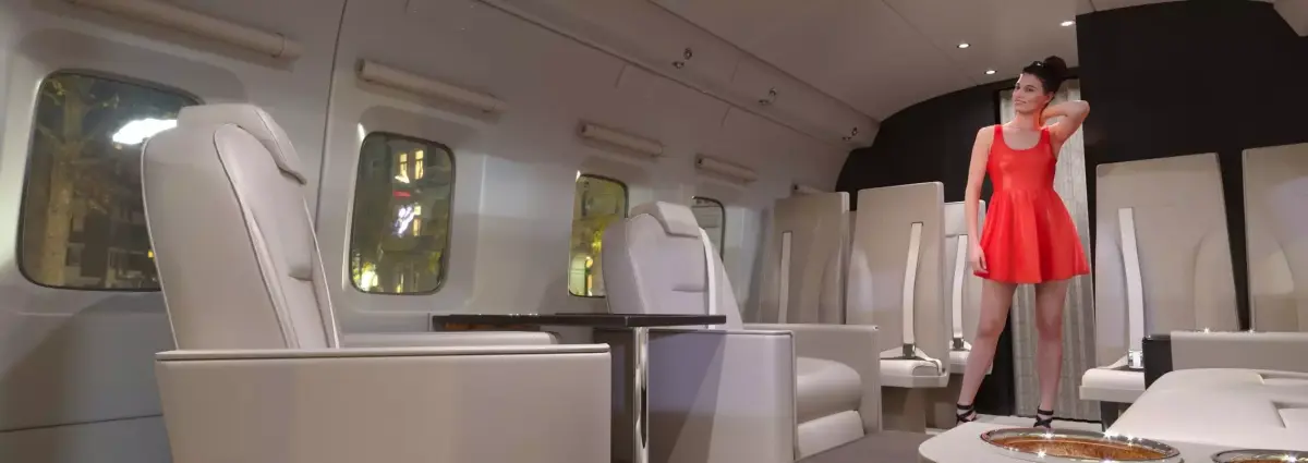 Helicopter Mi 171 interior 3D model