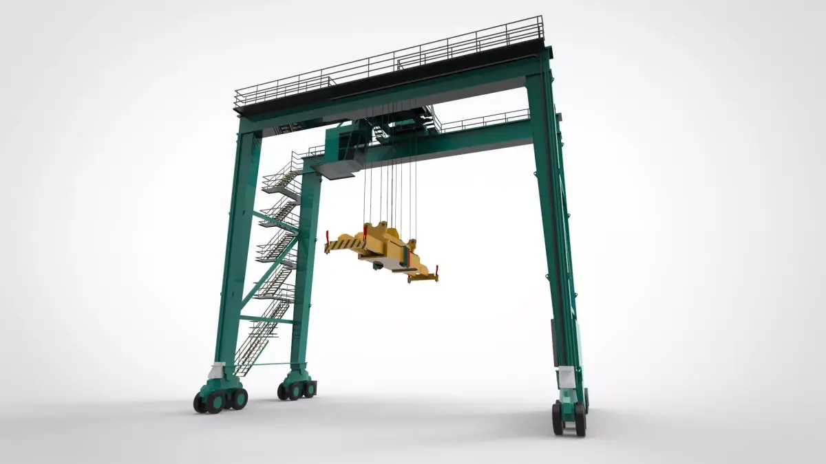 Straddle Crane 3D model
