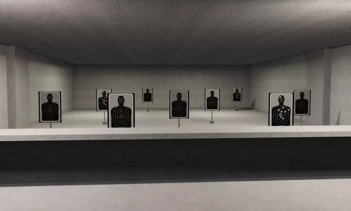 Shooting Room - Training - Tiro ao Alvo Low-poly 3D model