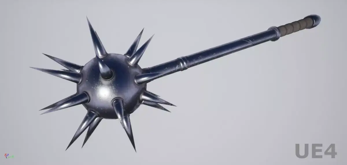 Morning Star game-ready props 3d Low-poly 3D model