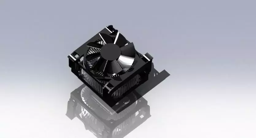 Cpu exhaust fan assembly Free 3D model