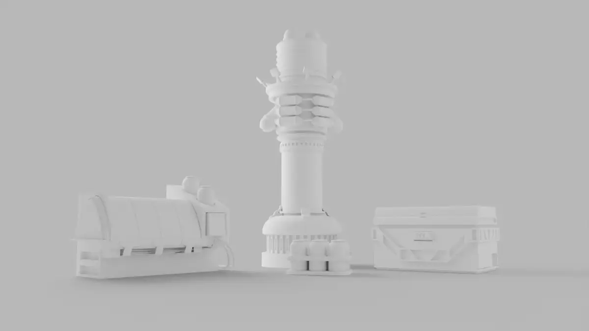 Sci-Fi Lab Assets 3D model
