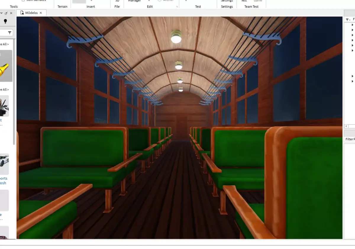 Mugen Train inside - Demon slayer 3D model Low-poly 3D model