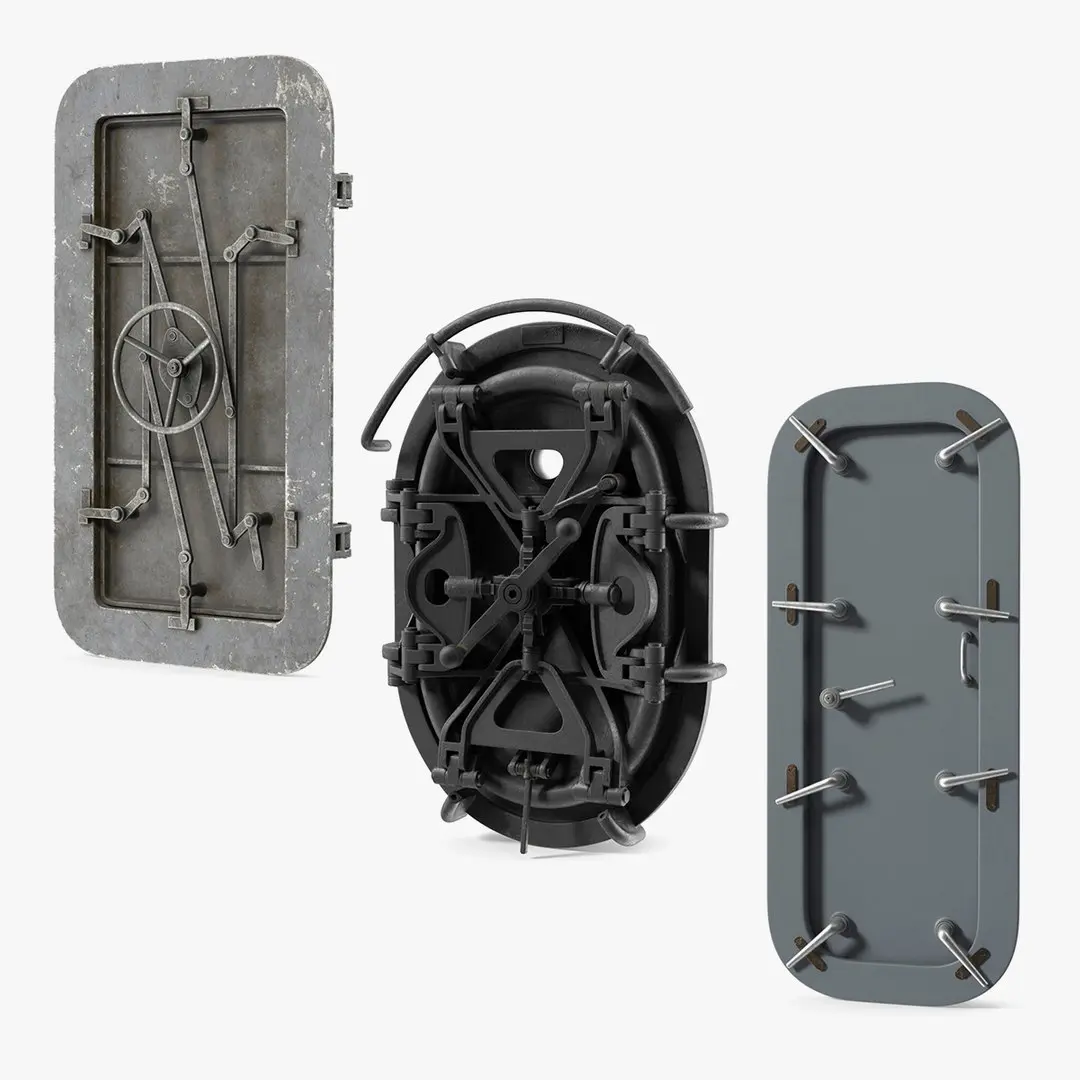 Watertight Ship Doors Collection 3D model