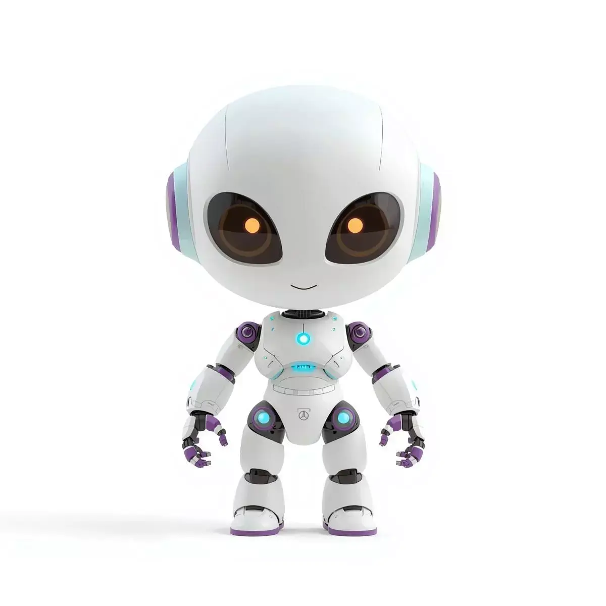 Cute Chibi Alien Robot 3D Model Low-poly 3D model buy