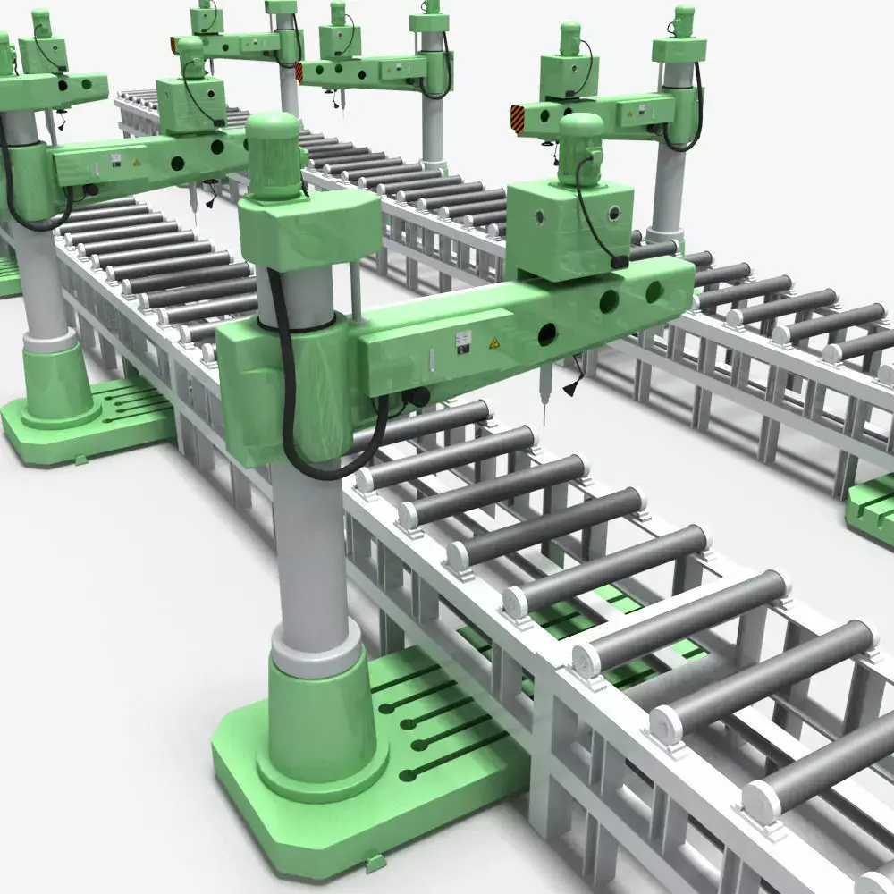 Desktop Rig Production Line 3D model