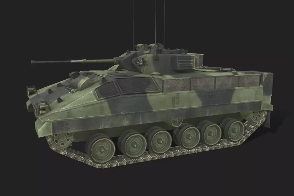 Tank FV511 Low-poly 3D model