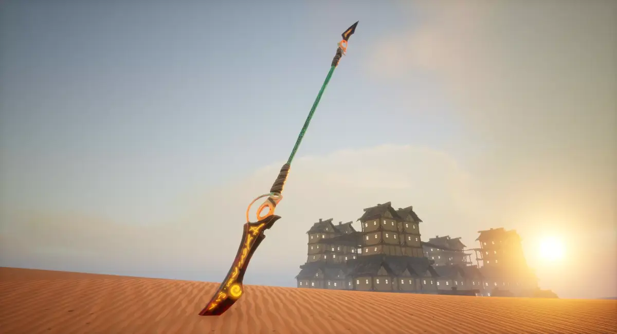 Lowpoly Stylized Spear - Game-Ready - BPR Low-poly 3D model