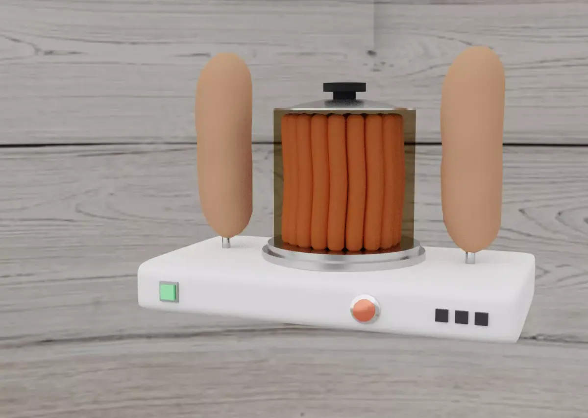Hot-Dog Machine - Fast Food 3D model