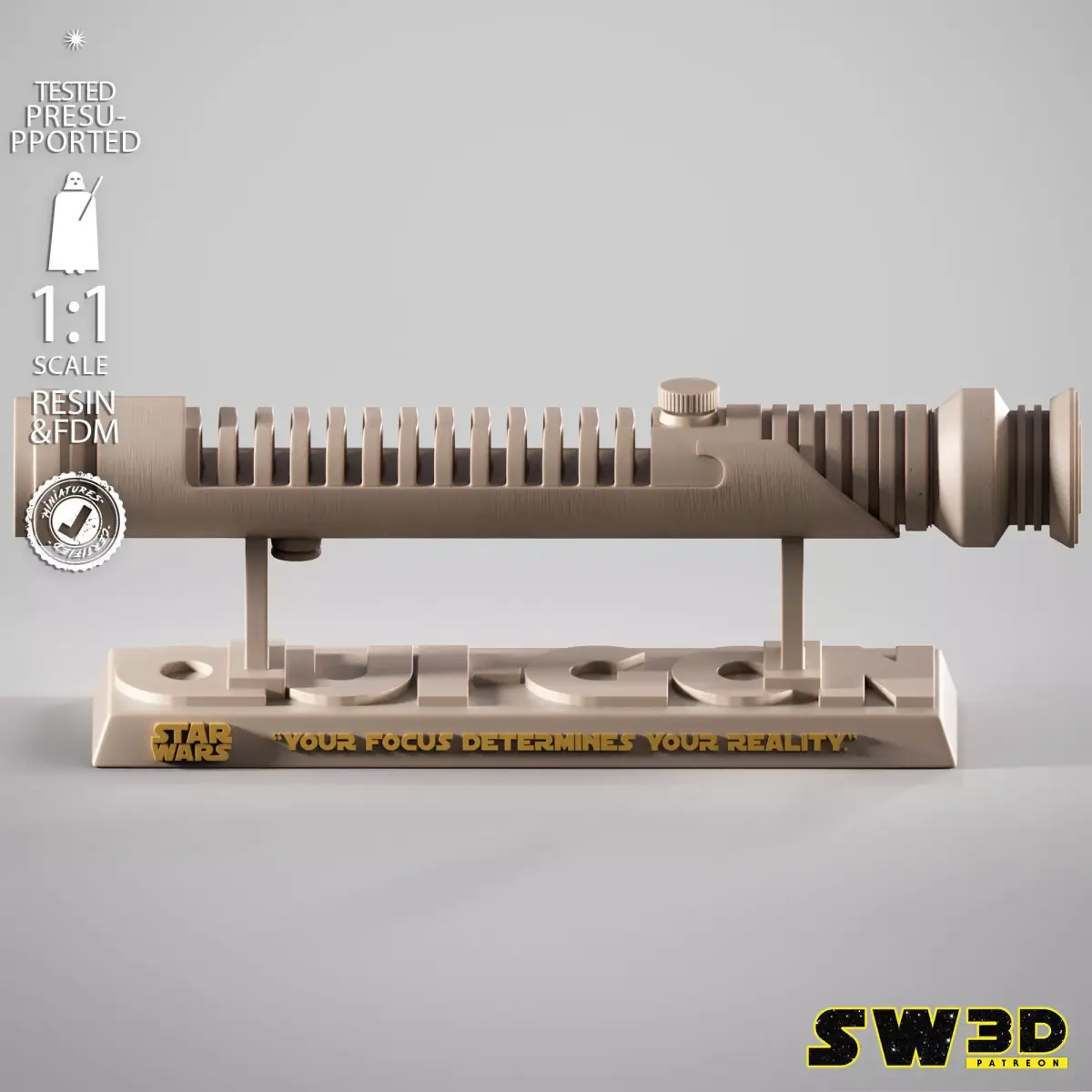 STAR WARS Quin Gon Jin Ligthsaber 3D print model