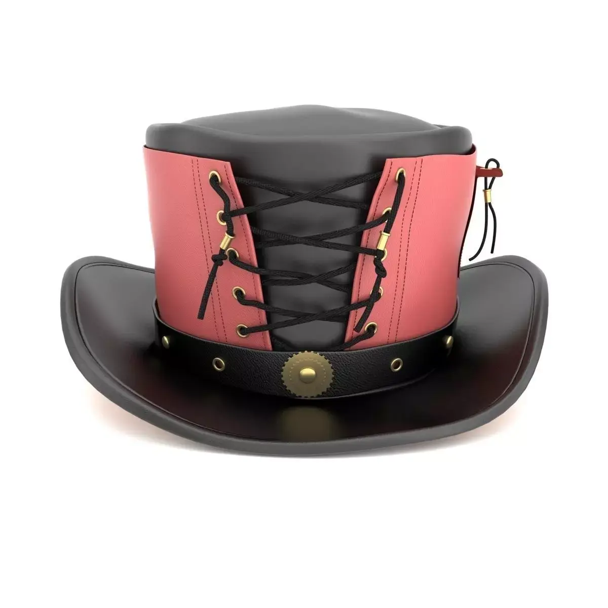Vested Steampunk Top Hat 3D model