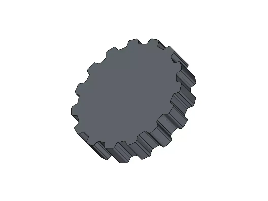 Timing Gear T Low-poly 3D model