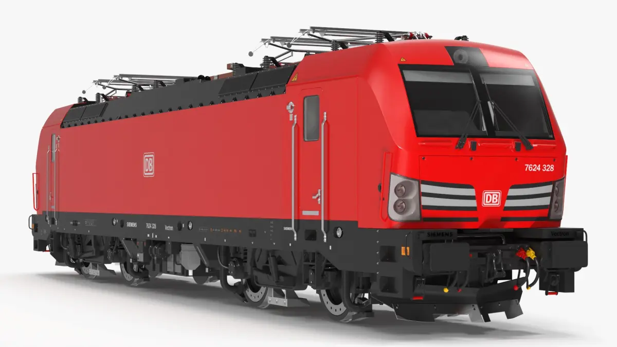 Siemens Mobility Vectron Locomotive Red  purchase 3D model