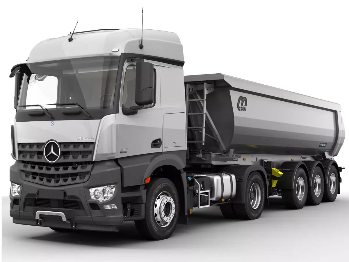 Mercedes Arocs Tipper Trailer 3D model