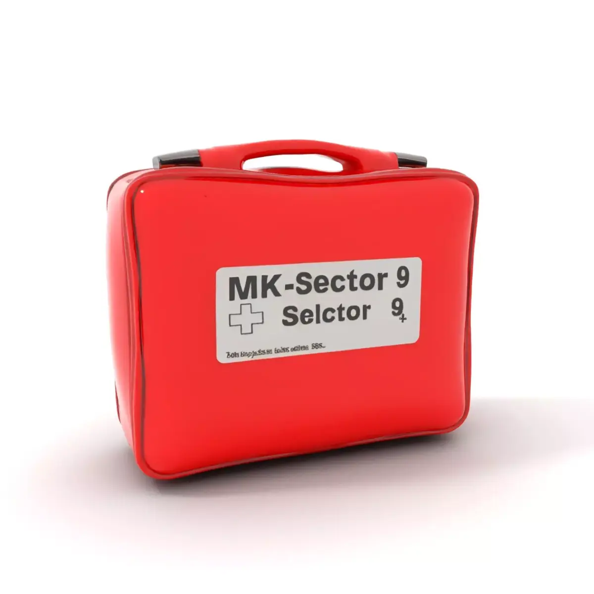 Red Emergency Kit Model Pack for Simulation and Training Low-poly 3D model