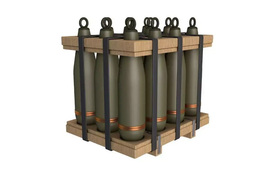 Military Artillery Shells 155mm  3D model