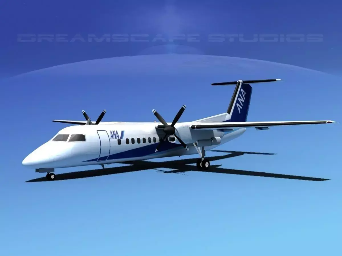 DeHavilland DHC-8-Q300 ANA 3D model