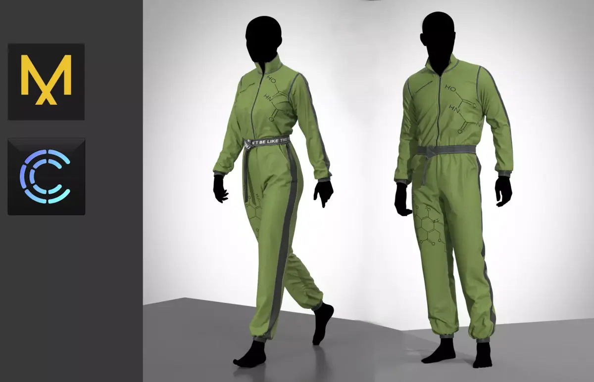 Toxic jumpsuit cloth  3D model