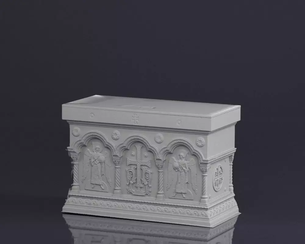001576 raw 3d scan of a church altar Free 3D model