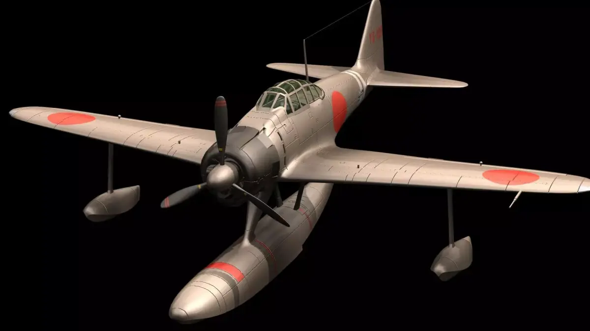 Nakajima A6M2-N 3D model purchase