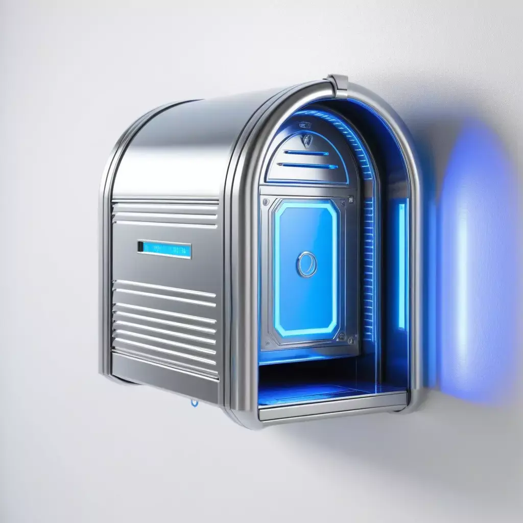 SciFi Wall Receptacle Neon 3D model
