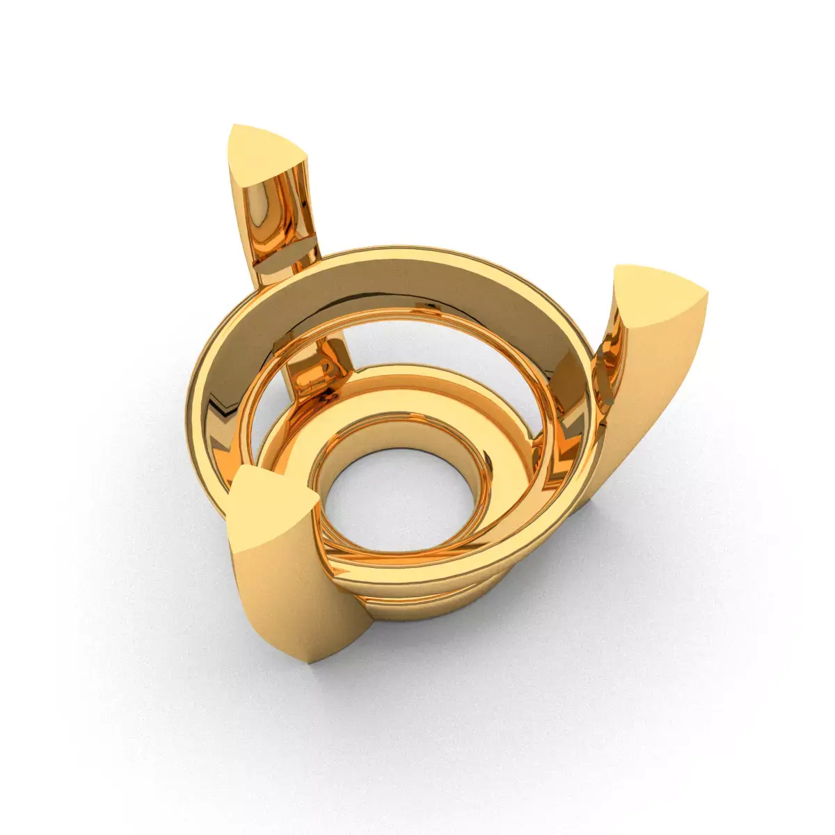 A package of solitaire ring heads engagement 3 prong printable 3D print model purchase