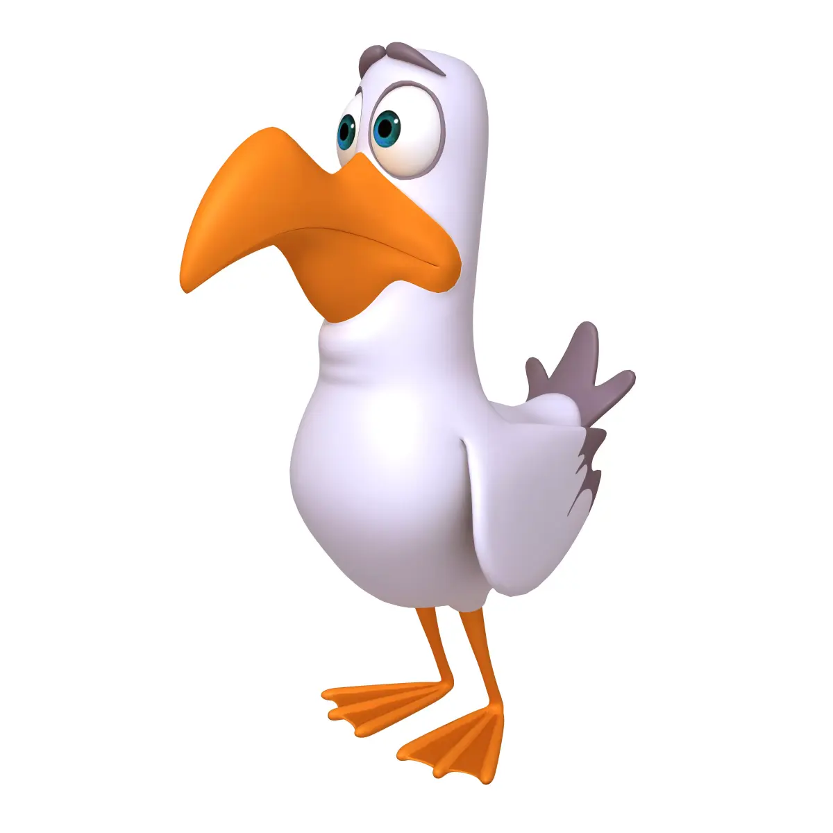 Bird Cartoon 3D model purchase