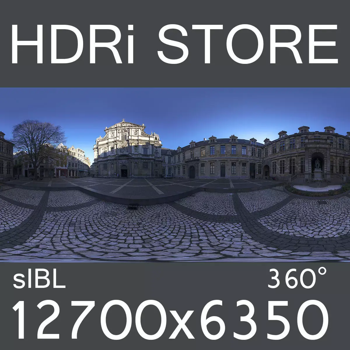 Conscience square HDRi 3D model