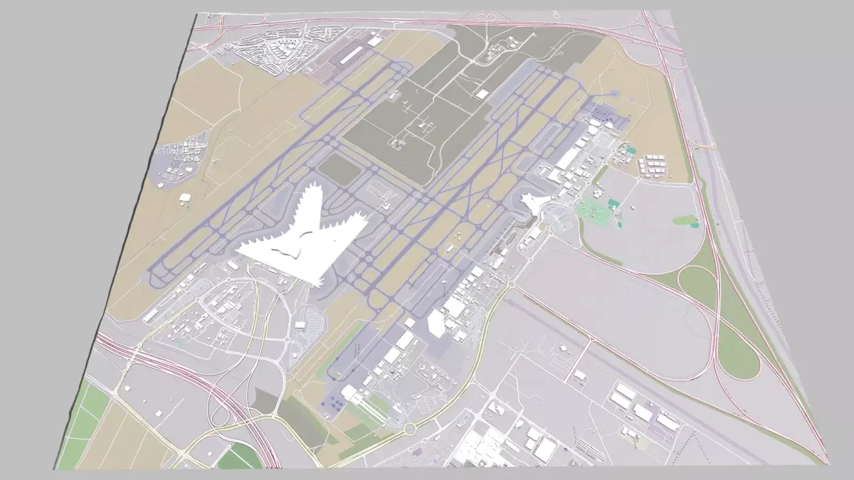  Abu Dhabi International Airport  3D model