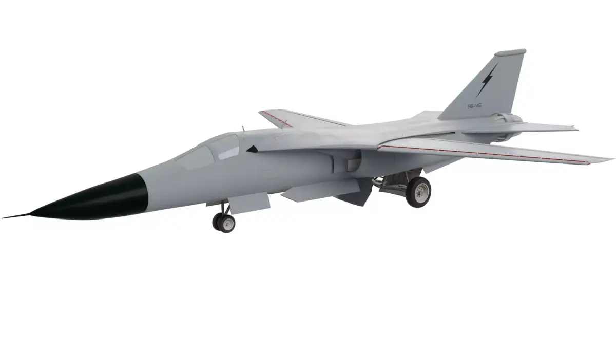 F-111 Aardvark strategic bomber 3D model