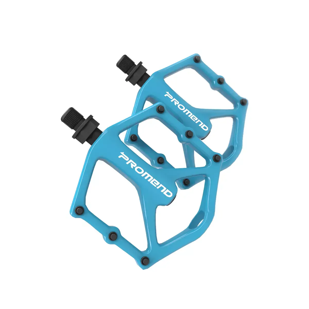 PROMEND MTB CNC Pedal Blue Low-poly 3D model