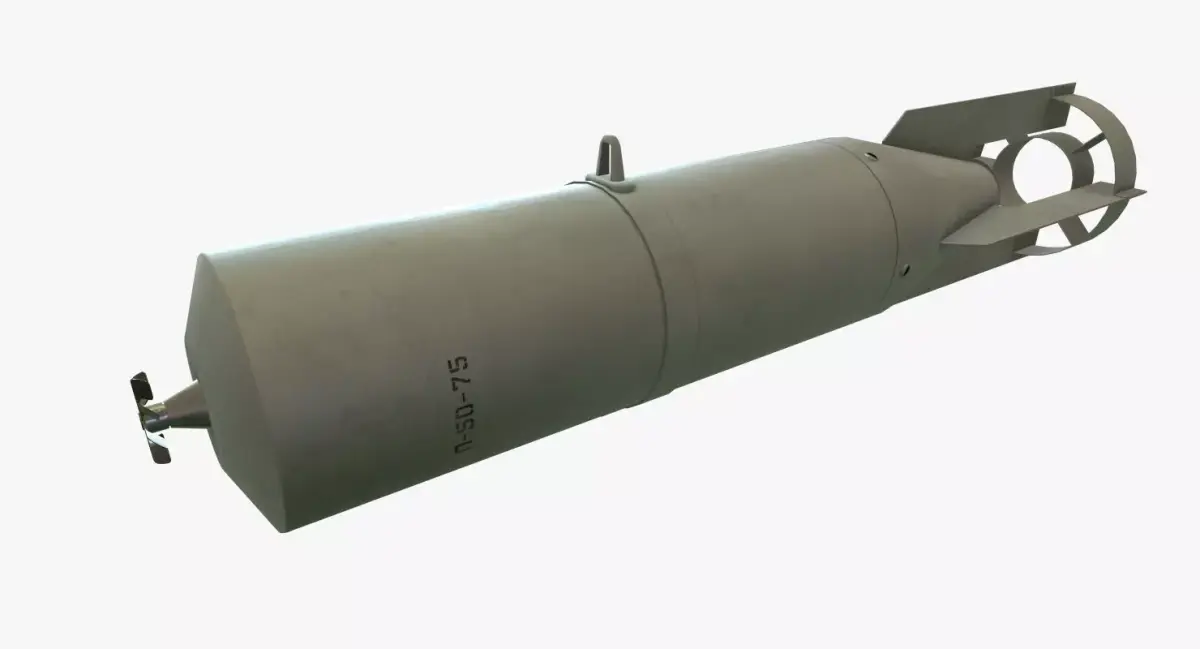 Bomb P-50-75 Low-poly 3D model