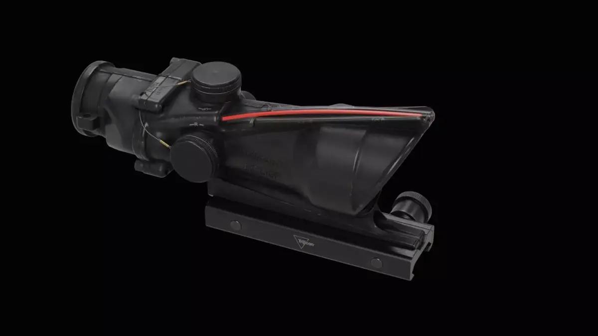 Trijicon ACOG4X32 Low-poly 3D model