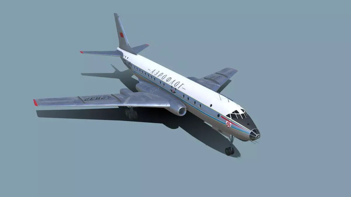 Tu-104 3D model